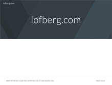 Tablet Screenshot of lofberg.com